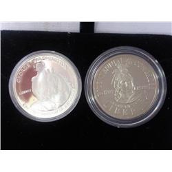 1982-S Washington And 1989-S Cogressional Halves