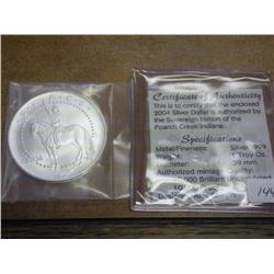 2004 Poarch Creek Indians Silver Dollar (UNC)