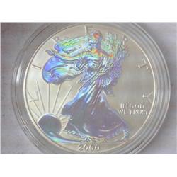 2000 American Silver Eagle (UNC) Hologramed