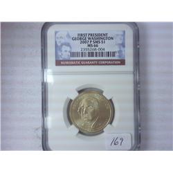 2007-P SMS Washington Dollar NGC MS66