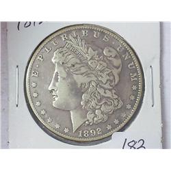 1892-O Morgan Silver Dollar