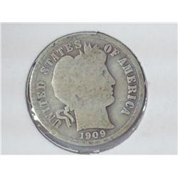1909 Barber Dime