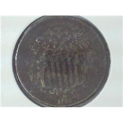 1868 Shield Nickel