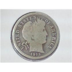 1913 Barber Dime