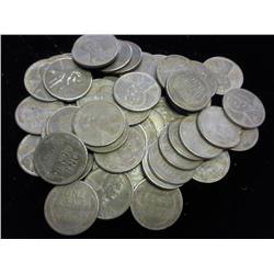 Roll Of 50-1943-S Lincoln Steel Cents (As Shown)