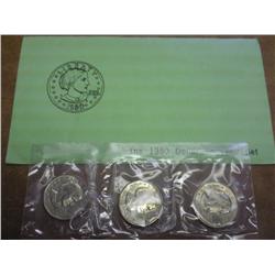 1980 SBA P/D/S Dollar Souvenir Set (UNC)