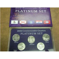 2003 50 State Quarters Platinum Set