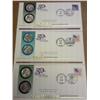 Image 1 : 3 US Mint 50 State Quarter FDC's, NM, UT, NE