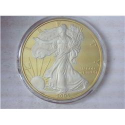 2005 American Silver Eagle (Partially Gold Plated)