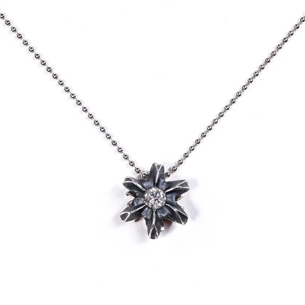 Bullet Bloom .45 Caliber Sterling Silver Pendant