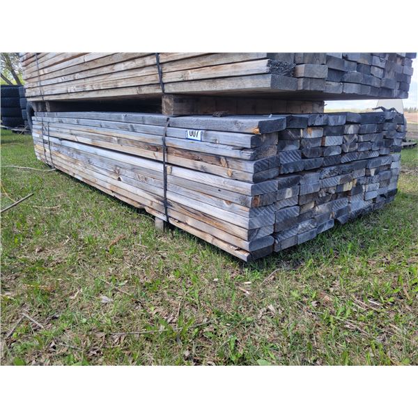 Lumber 2x6's, 10ft long. Approx 108 pieces, some with rot on top