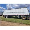 Image 21 : 2000 Cancade Super B Grain trailer. 28ft lead trailer, 31ft rear trailer. V.G Hankook 11R24.5 tires.