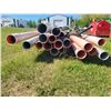 Image 2 : Qty of various Rigid PVC conduit tubing, 4 inch, 5 inch, 8.5 inch, various lengths up to 20 feet.