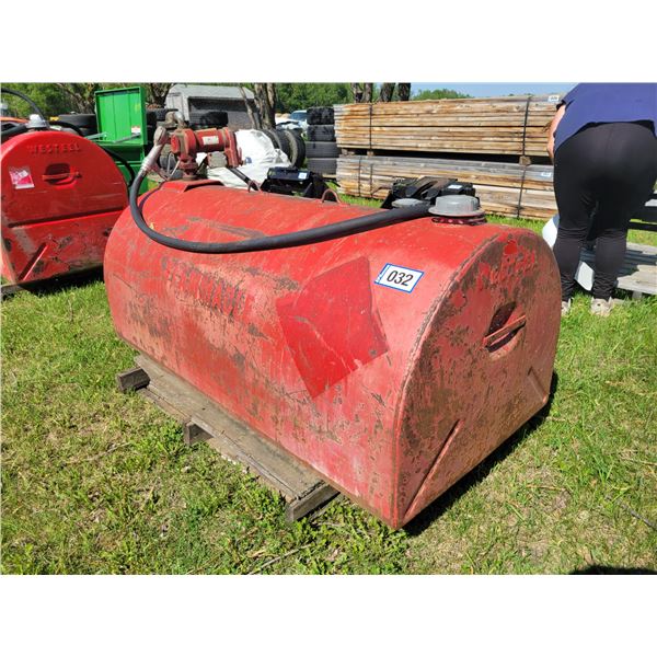 150-gal double wall tidy tank c/w 15 GPM fillright pump, filter, 12-Volt