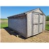 Image 3 : 10 X 16ft Wood storage building. Doors at both ends, wood floor. Will load.