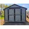 Image 5 : 10 X 16ft Wood storage building. Doors at both ends, wood floor. Will load.