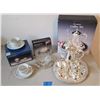 Image 1 : NEW - Silverplated Coffee Queen Anne Silver Plated Party Dish, 4 Cappuccino Cups Saucers