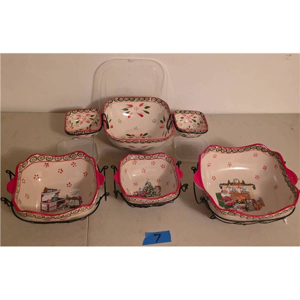 New Temptations Christmas Oven Dishware Set, Multiple Pieces