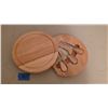 Image 3 : Cheese Slicer, Cheese Board, Chip and Dip Tray, and Wood Divider Tray (Monkeypod)