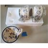 Image 4 : Kitchen and Decor Items Including Pepper Mill Set, Bowls, and Turkey Shakers