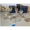 Image 1 : New Royal Irish Crystal Candle Holders and Vase Set with Decorative Bases
