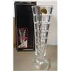 Image 4 : New Royal Irish Crystal Candle Holders and Vase Set with Decorative Bases