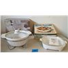 Image 7 : New Buffet Server, Corning Ware Dish, Peelers, Vinegar Mixers, and USB Blenders