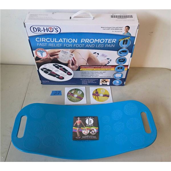 New DR-HOs Circulation Promoter With Exercise Balance Board and DVDs