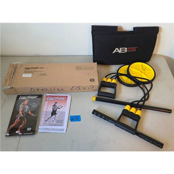 New Easy Shaper Pro and Ab Gym with Accessories