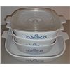 Image 7 : New Cosmopolitan Hot Basket, Serving Trays, Bowl, and 4 Corning Ware Casserole Dishes