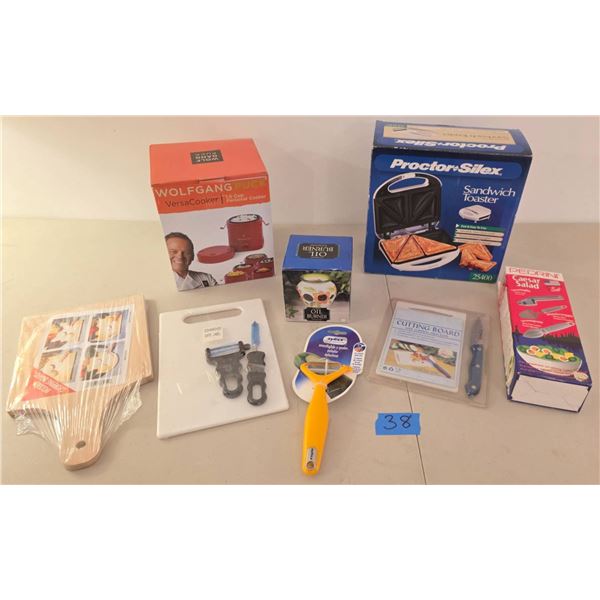 Proctor Silex Sandwich Toaster, Wolfgang Puck Cooker, Cutting Boards & More