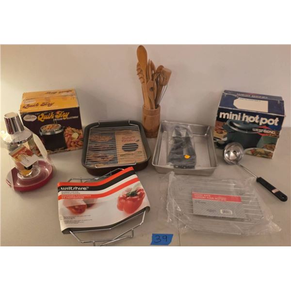 Kitchen Items: Mini Hot Pot, Quick Fry, Utensils, and More