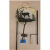 Image 4 : Windspinner Set with Copper Butterfly, Glow-In-The-Dark Ball, Sun Catcher, and Metal Deer Silhouette