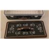 Image 4 : New Temp-tations Black and White Floral Pattern Serving Tray with Metallic Handles