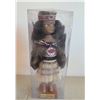 Image 6 : Hand-Carved African Figurines, Vintage New Zealand Doll, and Lava Glazed Vase