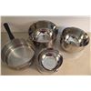 Image 5 : New Pots & Pans with 3-Piece Utensil Set Including Lagostina and Bialetti