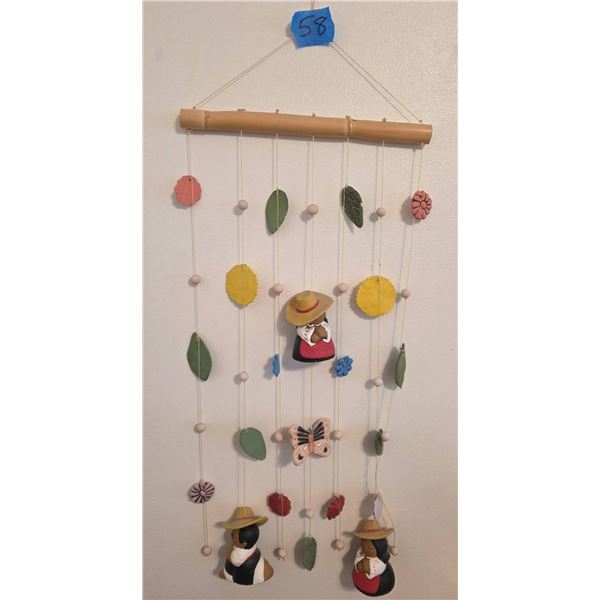 Vintage Figurines and Decorative Hanging Mobile