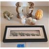 Image 1 : Polished Onyx Candle Holders, Elephant Art, and Onyx Animal Figurines