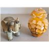 Image 4 : Polished Onyx Candle Holders, Elephant Art, and Onyx Animal Figurines