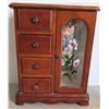 Image 4 : Decorative Items, Glasses, Jewelry Chest, and Vase