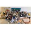 Image 1 : Kitchenware Lot Featuring Luminarc Dish, Lacquered Trays & Utensils