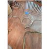 Image 5 : Modern Glass-Top Table with Brass Base and Floor Lamp Set