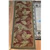 Image 3 : Two Decorative Area Rugs with Leaf and Palm Tree Motifs