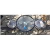 Image 2 : Outdoor Bistro Set with Glass-Top Table and Two Wicker Chairs
