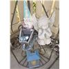 Image 2 : Metal Corner Shelf with Lantern, Decoratives, and Figurines