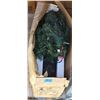 Image 1 : Pre-lit 2-Pack Entranceway Trees with Decoration Base