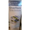 Image 4 : Household Lot With Shoe Rack, Back Wrap, and Flannel Sheet Set