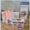 Image 1 : Shoe Rack, Comfy Dream Blanket, and Decorative Pillows Set