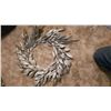 Image 2 : Holiday Living 6 Lighted Slim White/Champagne Tinsel Tree with Silver Wreath