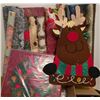 Image 2 : Holiday Decorations Lot With Wrapping Paper, Candles, and Seasonal Decor